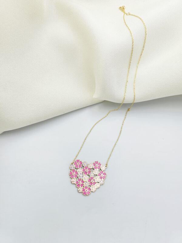 Heart Flower Necklace